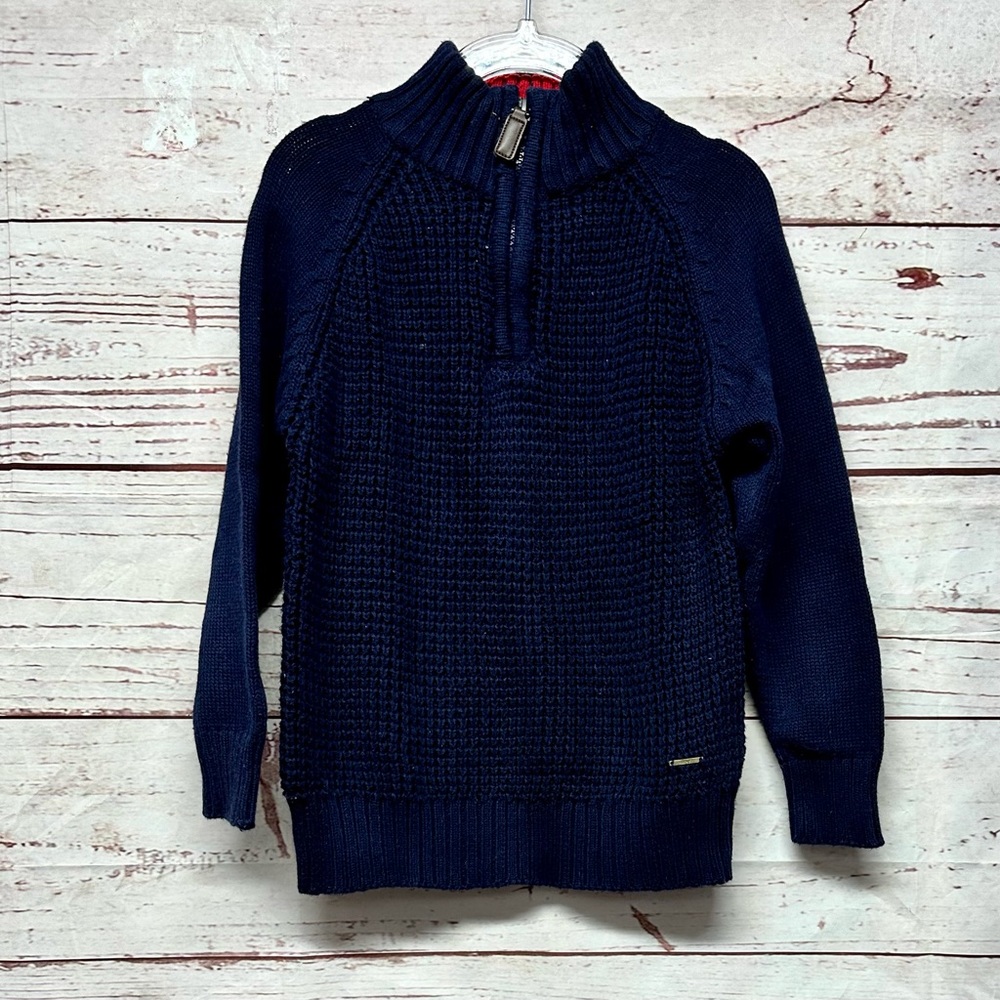 Jones New York Kids Quarter Zip Pullover Sweater Size 4